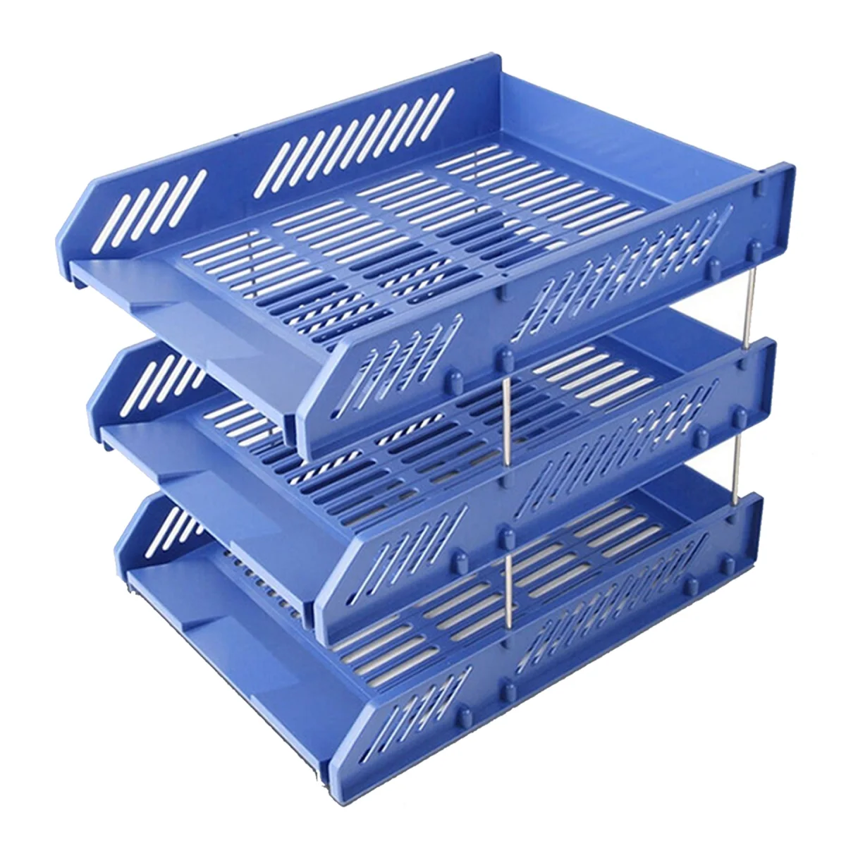Triple Layer Mesh Desktop File Organizer Stackable