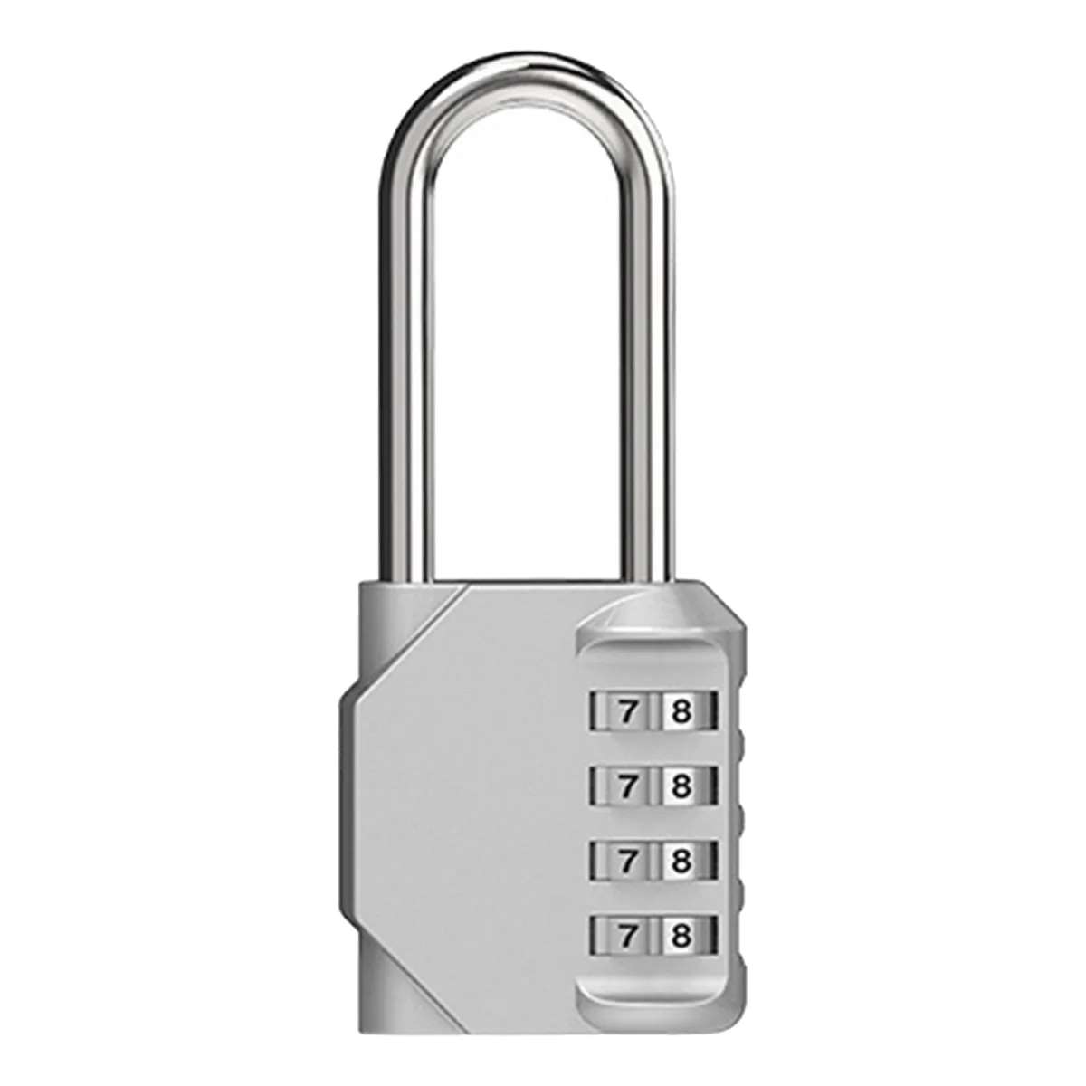 4 Dial Zinc Alloy Combination Padlock Waterproof