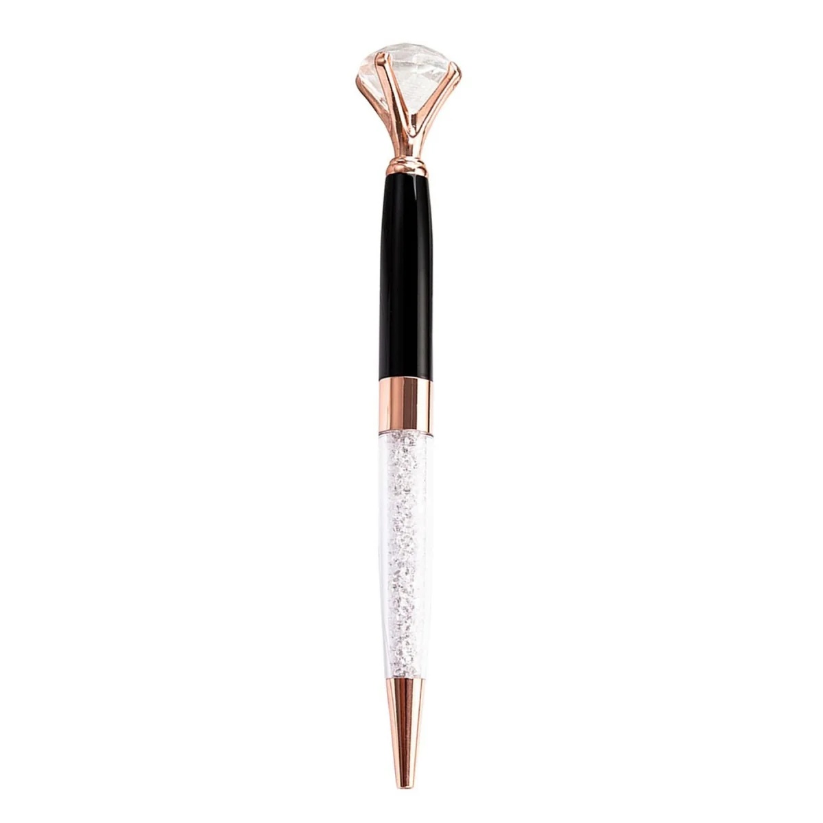 Crystal Top Metal Twist Ballpoint Pen