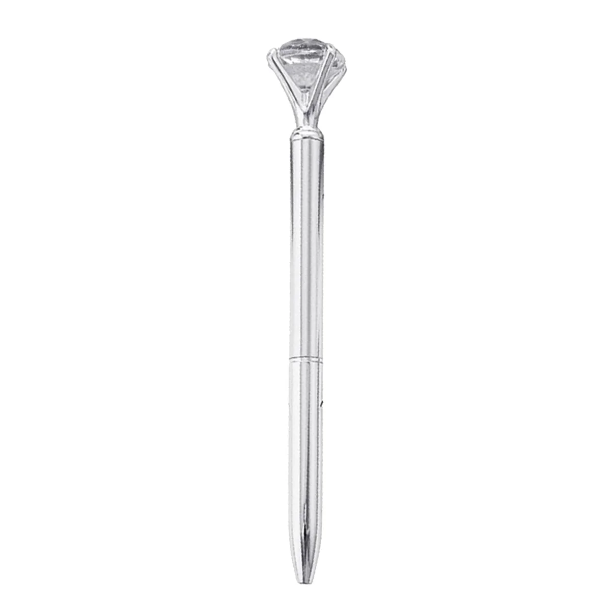 Crystal Twist Ballpoint Pen Sparkling Metal Writing Tool