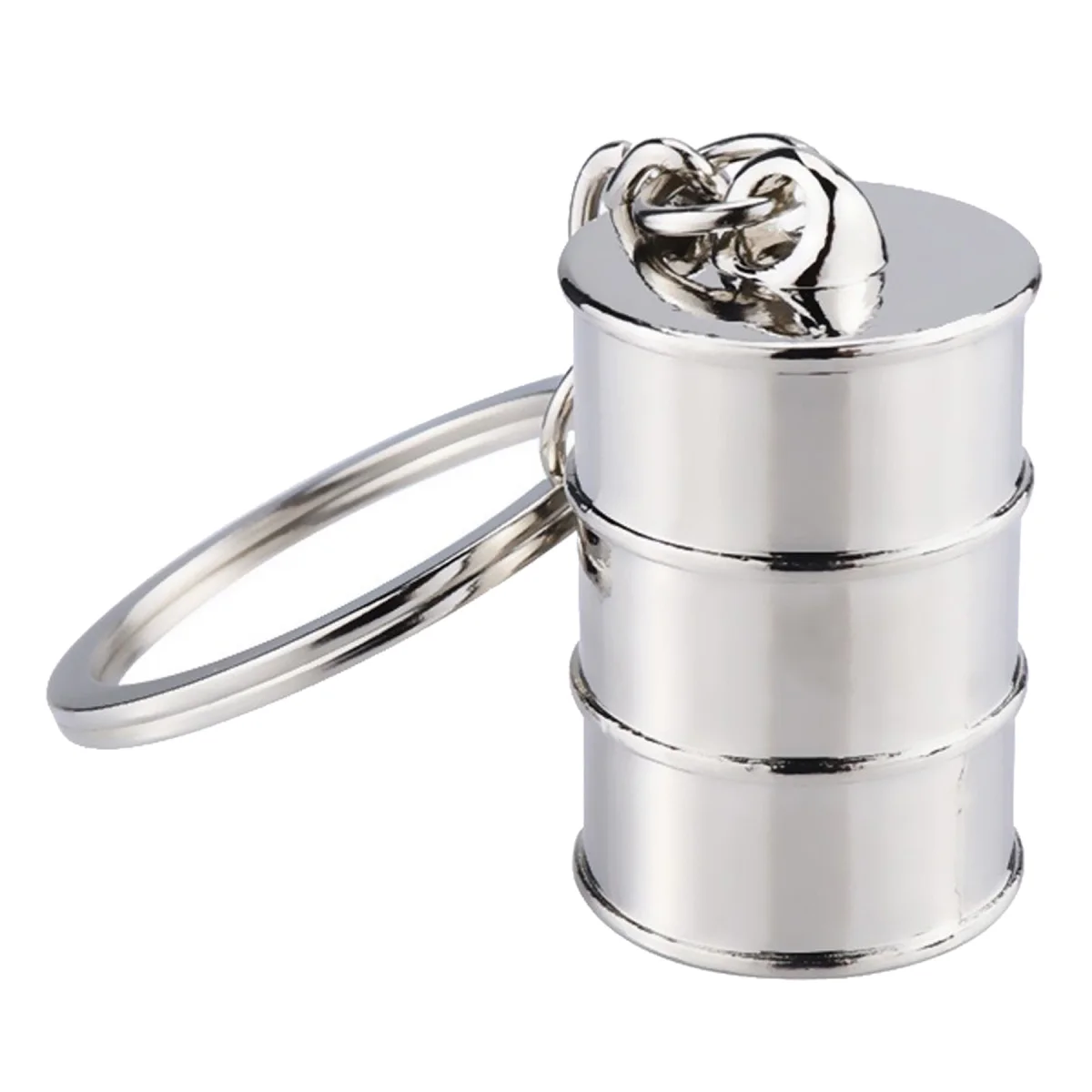 Vintage Fuel Tank Keychain Charm Zinc Alloy