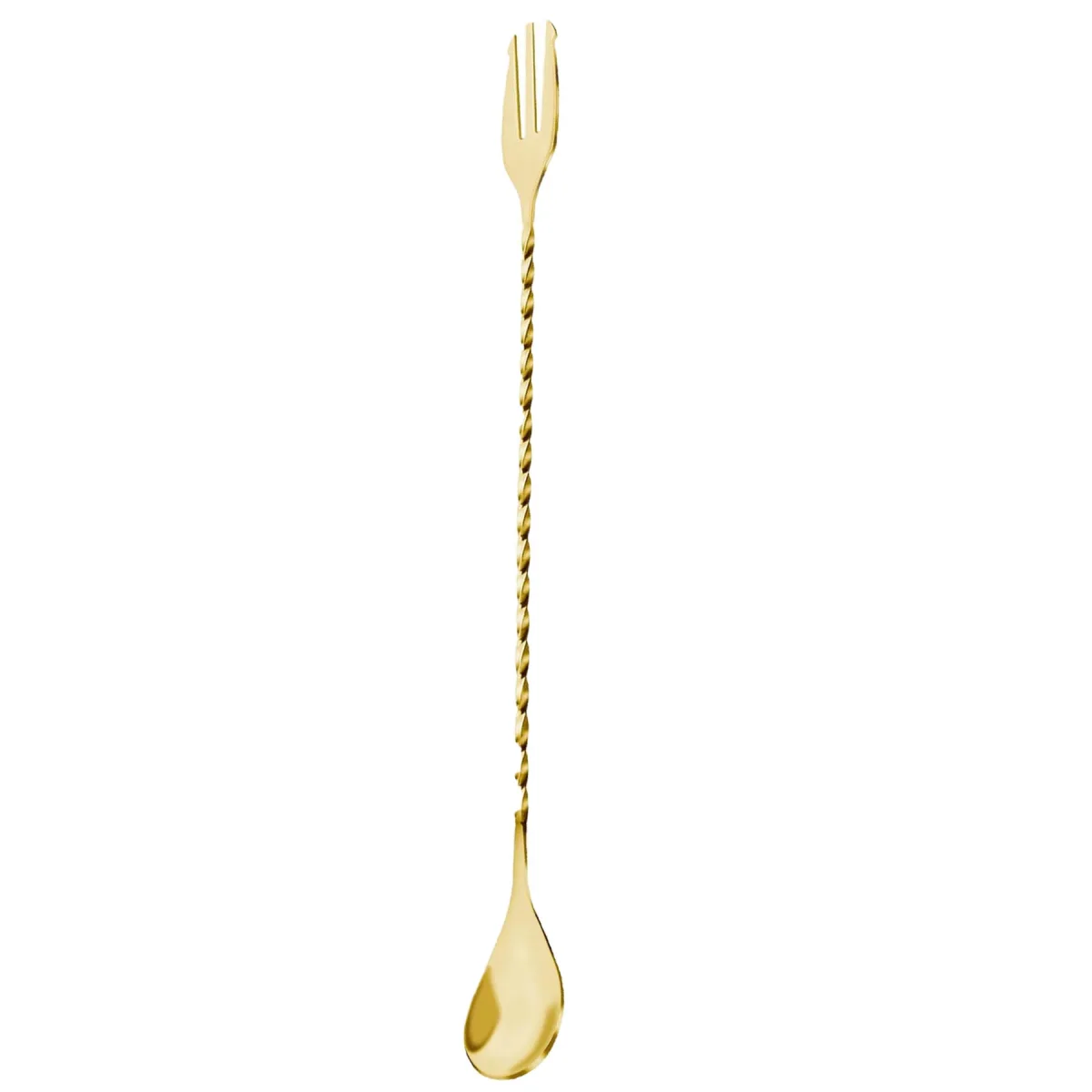 Stainless Steel Long Handle Spoon Fork Stirring Combo