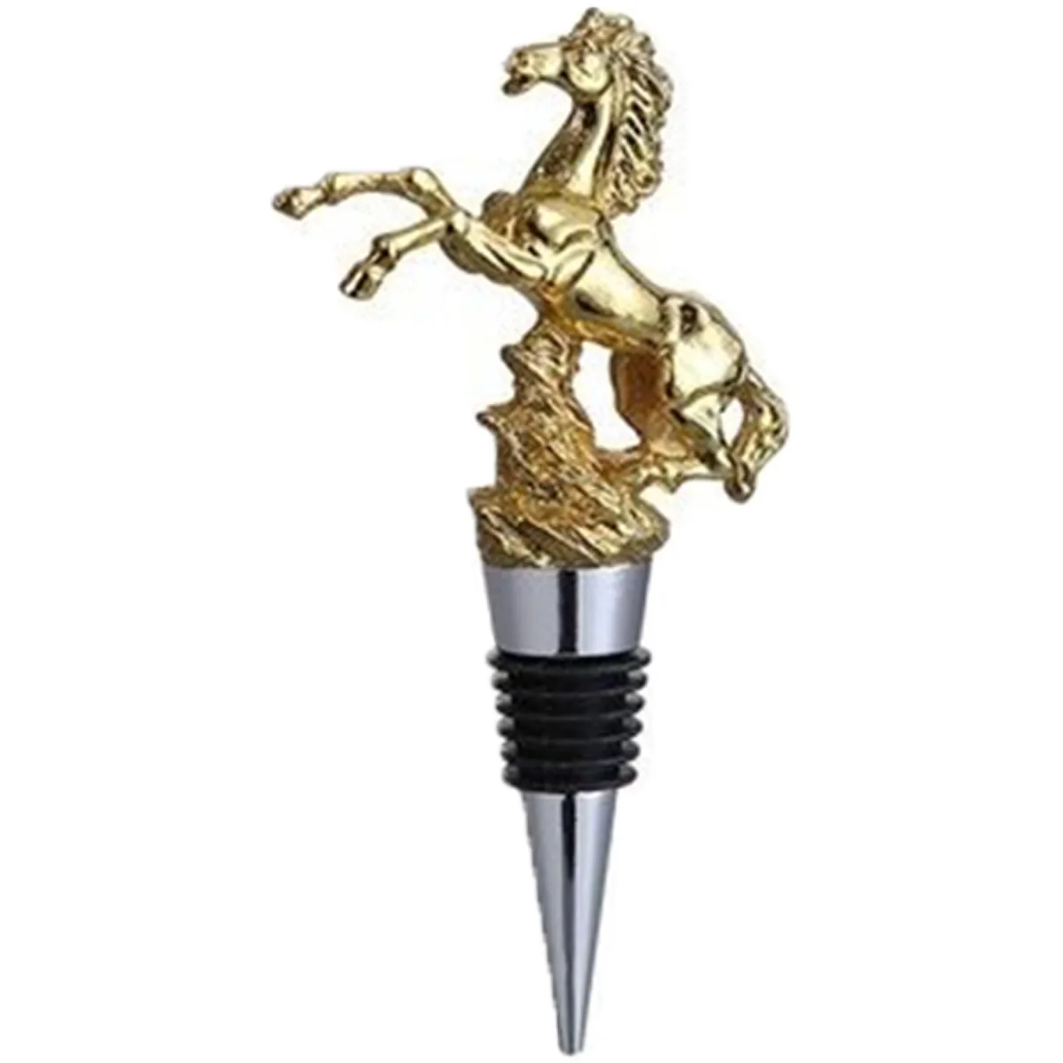 Galloping Horse Alloy Wine Stopper with Tight Seal