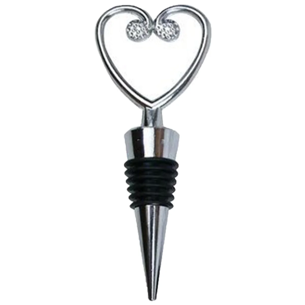 Custom Heart Shaped Wine Stopper Wedding Gift