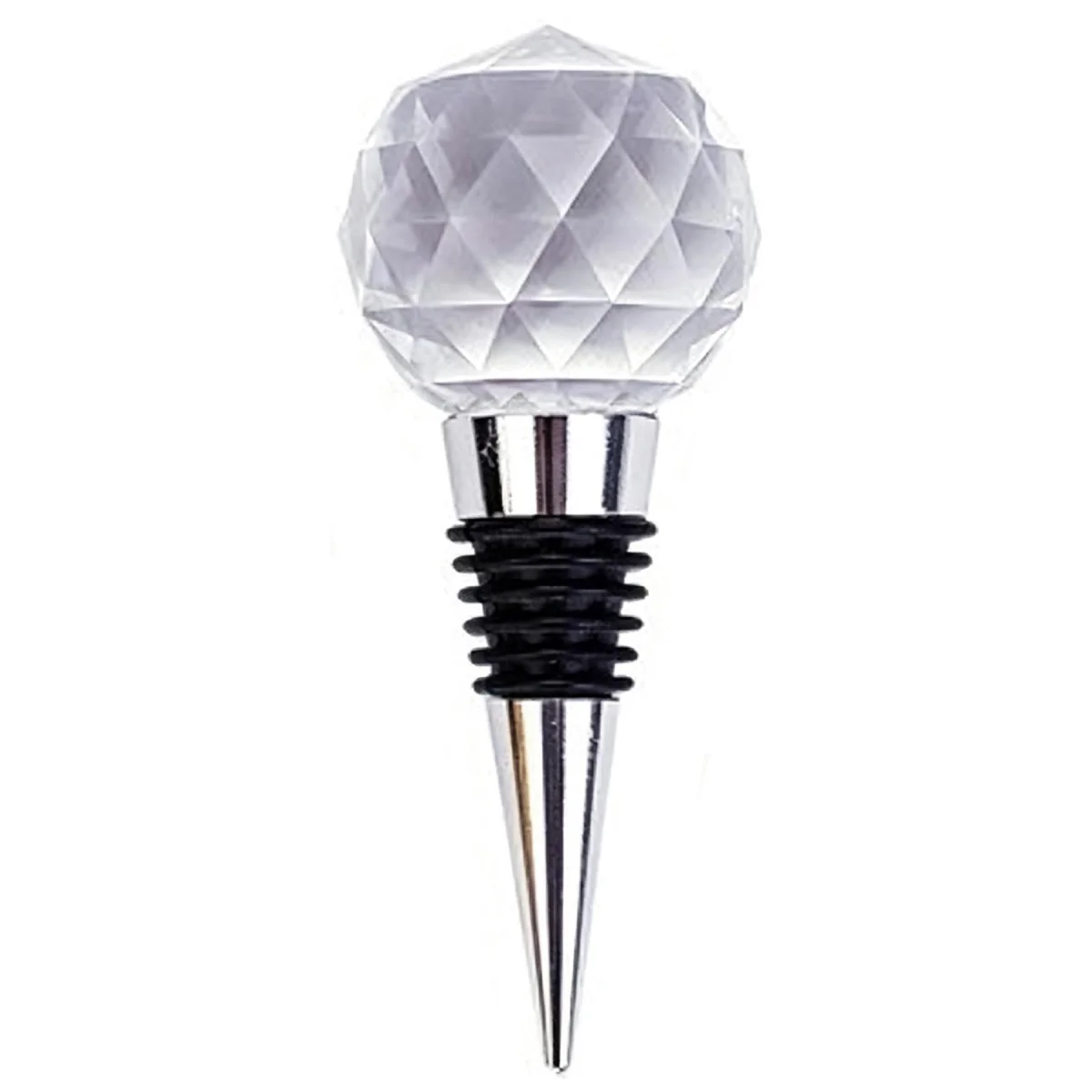 Faceted Jewel Sphere Wine Stopper
