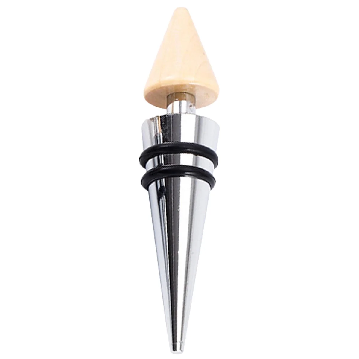 Custom Wooden Conical Wine Bottle Stopper