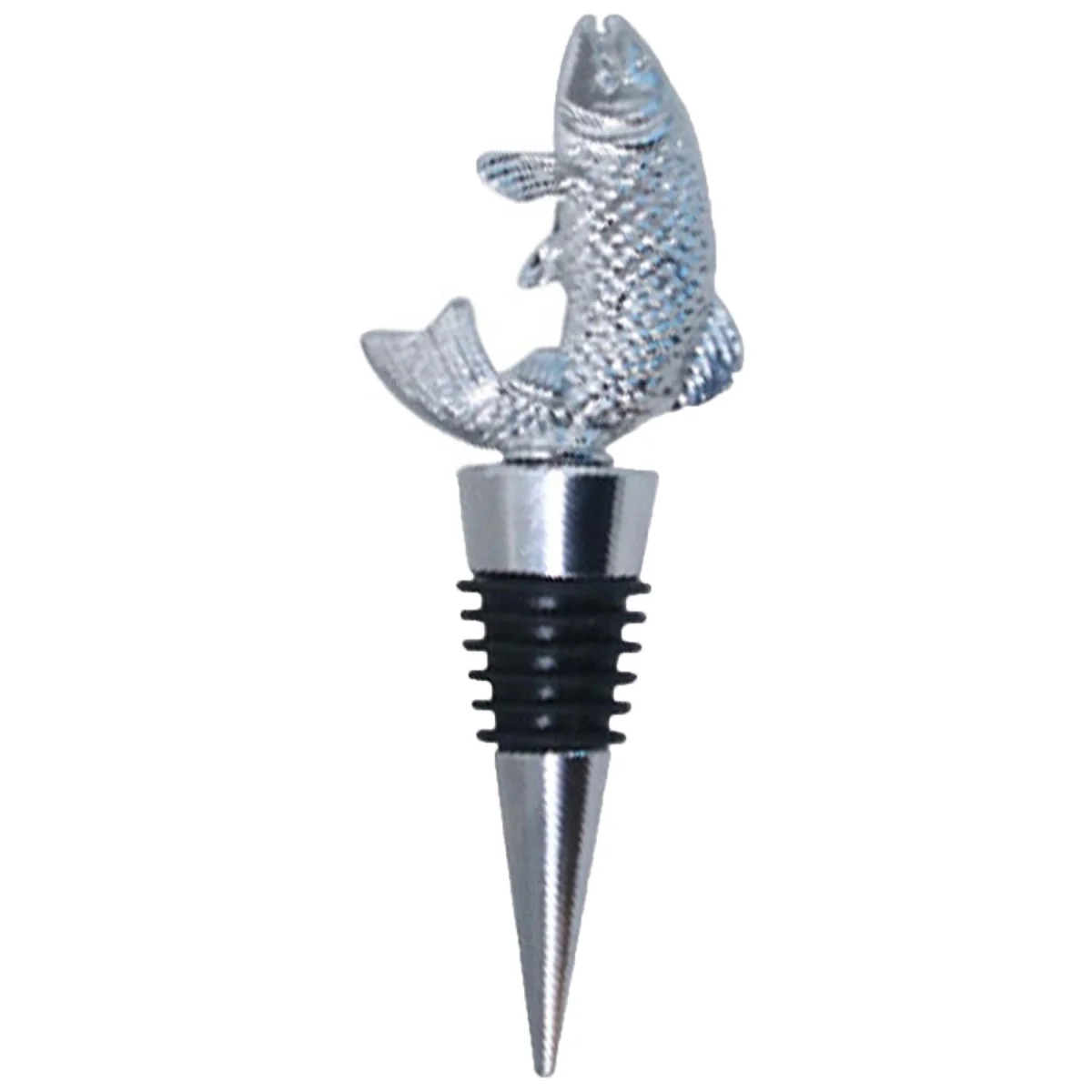 Fish Shaped Wine Bottle Stopper Alloy Gift