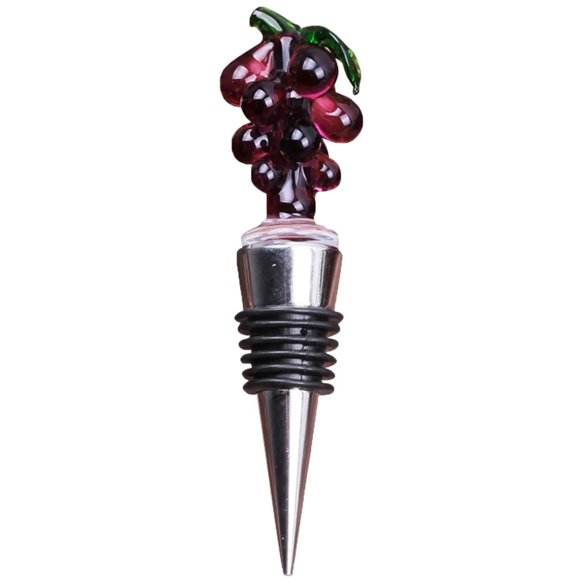 Grape Design Alloy Wine Bottle Stopper Gift