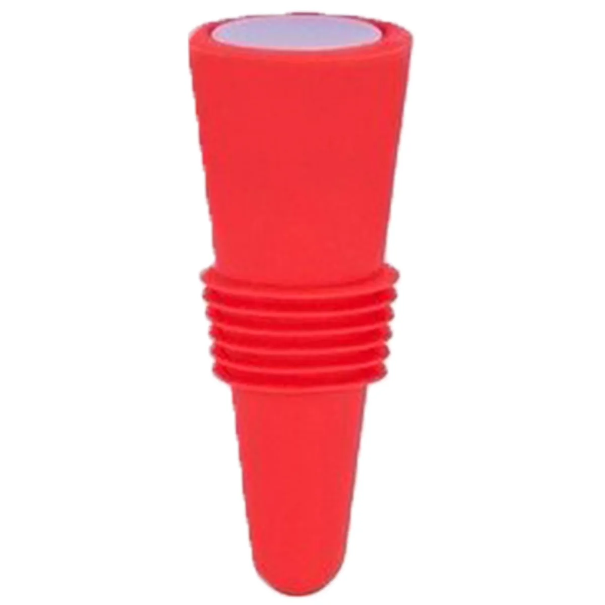 Silicone Wine Stopper with Stainless Steel Cap