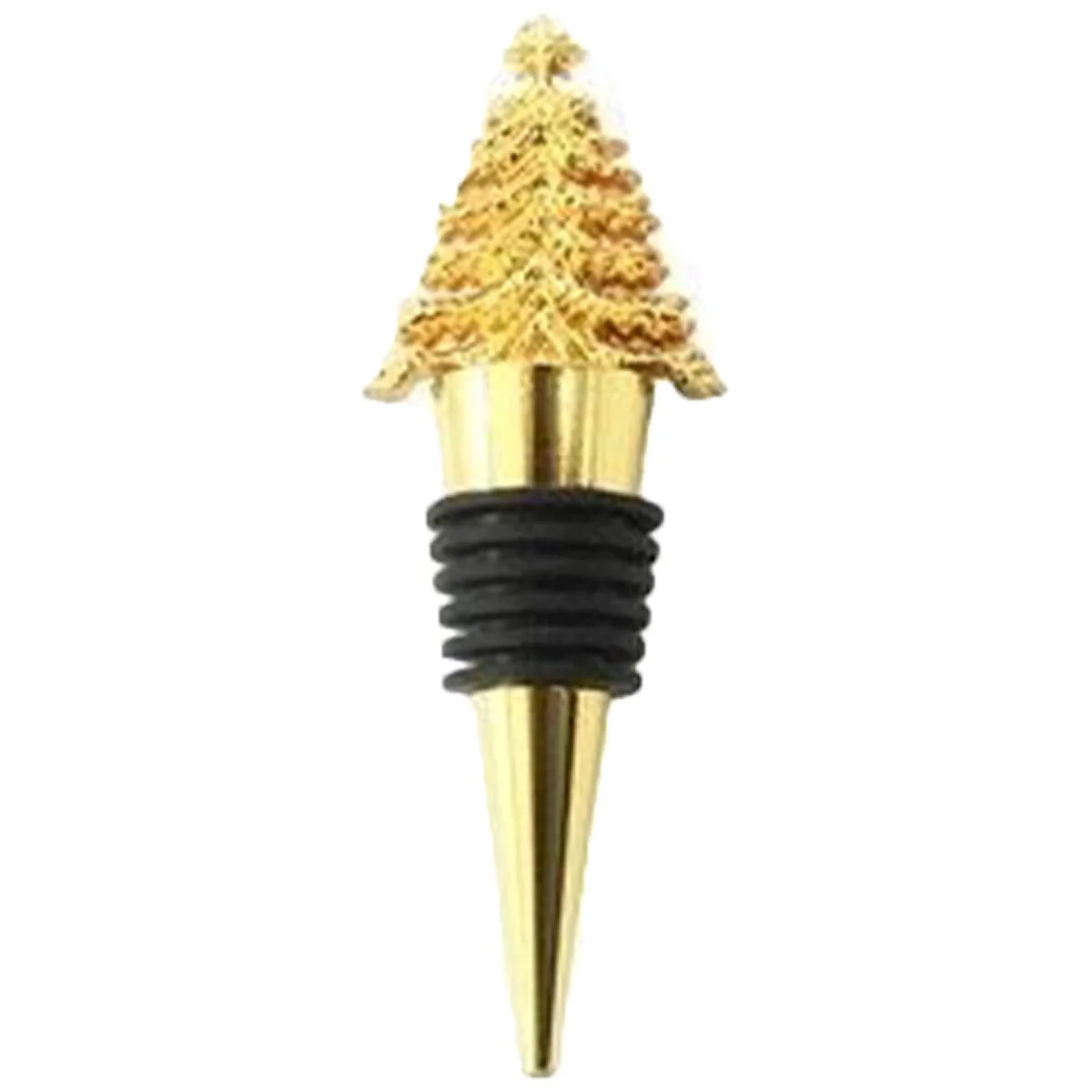 Festive Pine Tree Alloy Wine Bottle Stopper