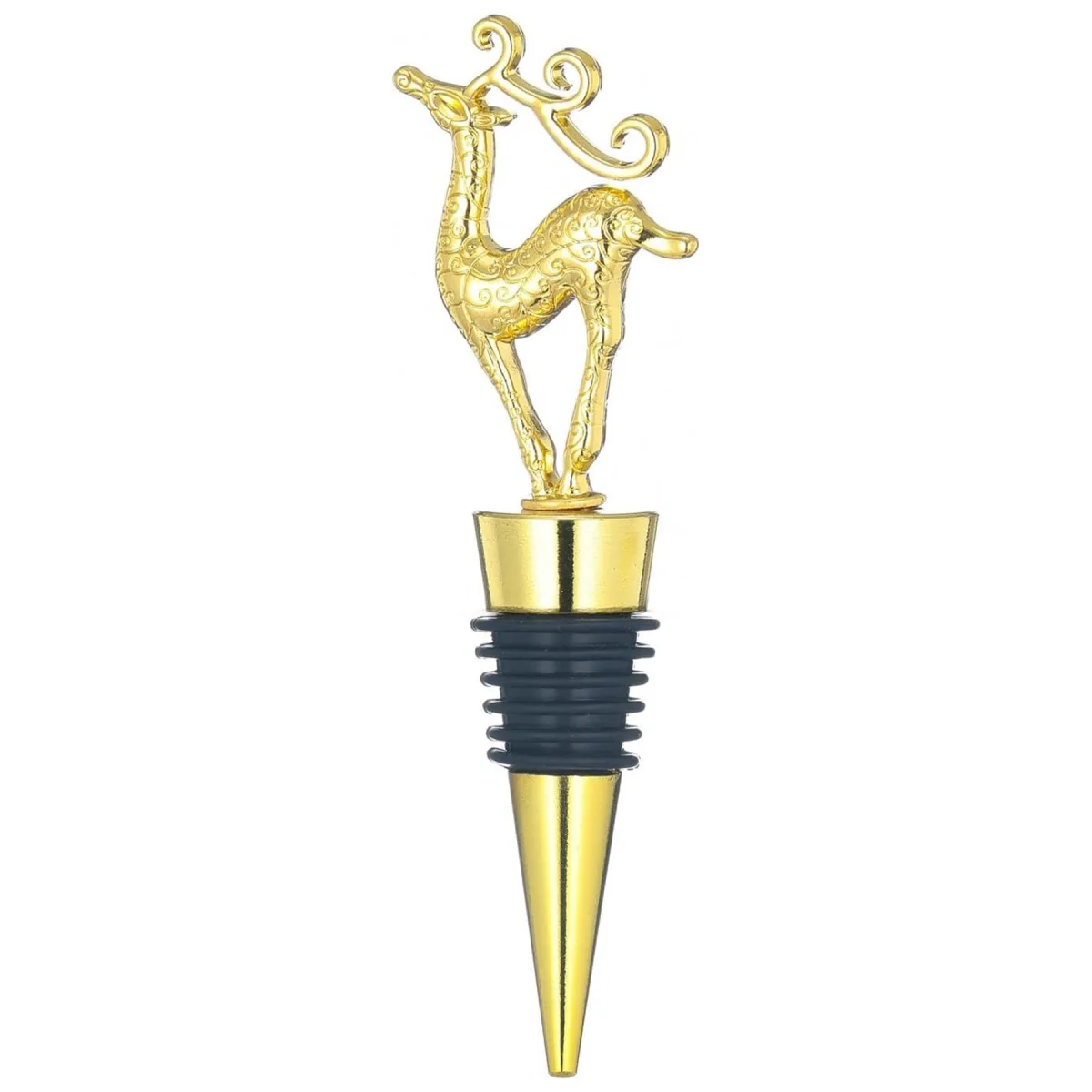 Festive Deer Wine Bottle Stopper