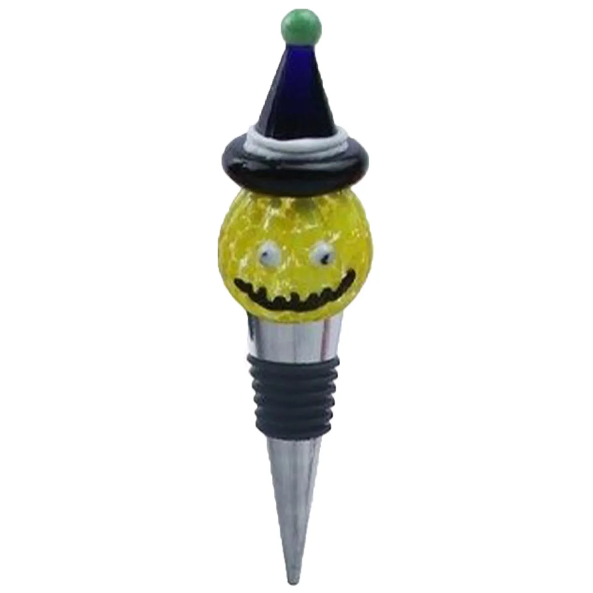 Custom Pumpkin Wine Stopper Green Alloy