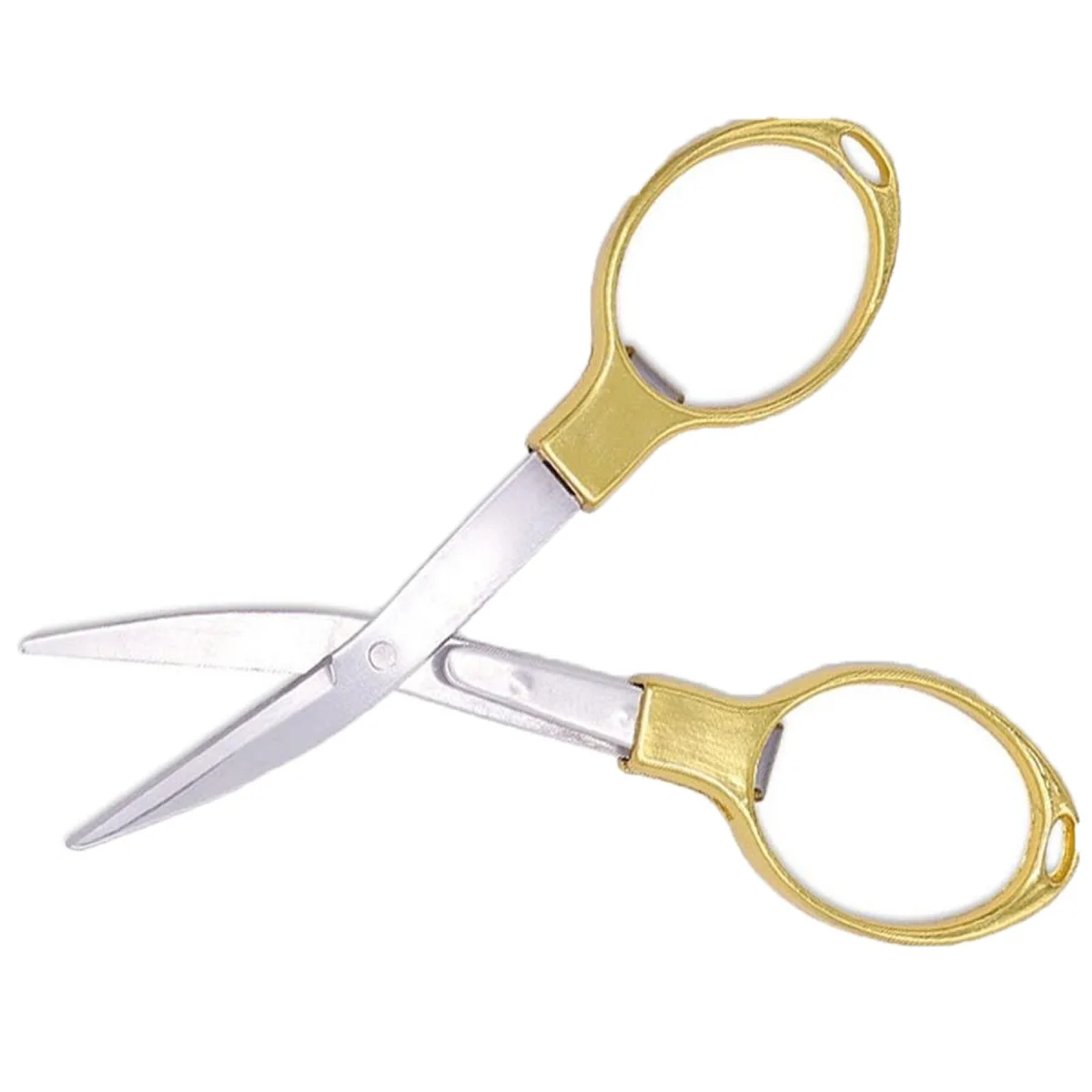 Stainless Steel Folding Scissors with Safety Grip