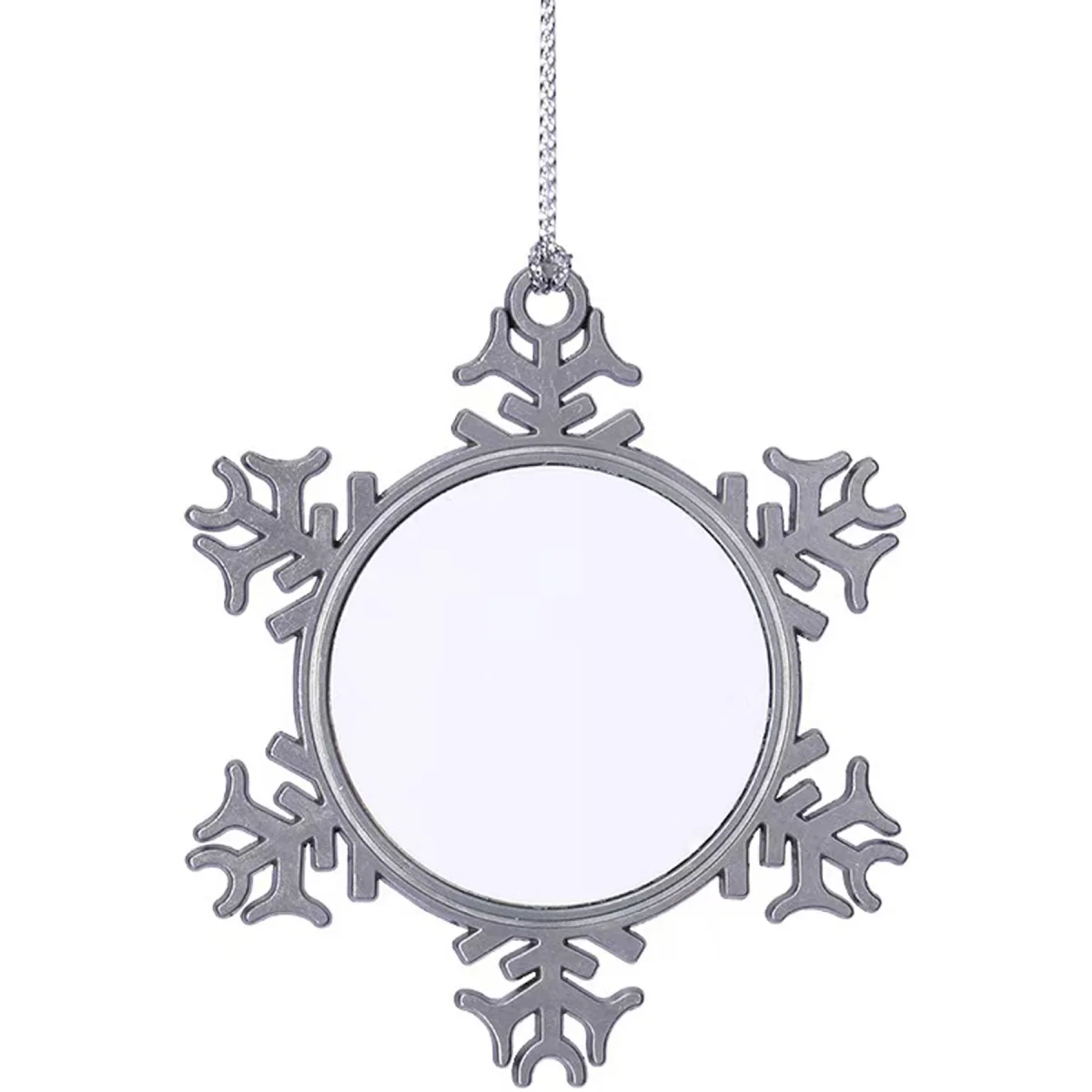 Custom Snowflake Pendant Zinc Alloy Logo Gift
