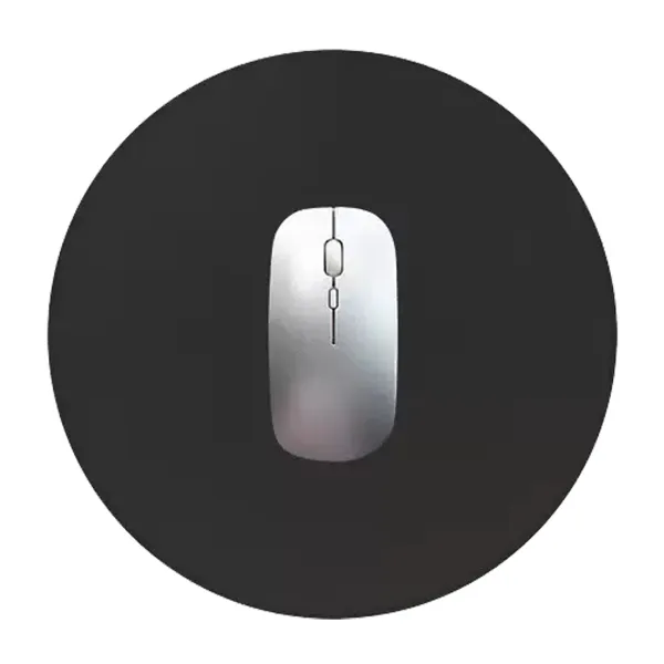 Circular PU Leather Mouse Pad