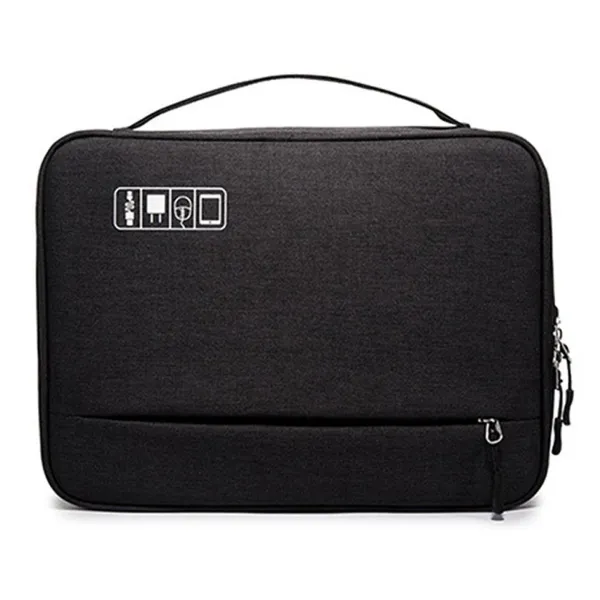 Nylon Multi Pocket Travel Electronic Organizer Bag