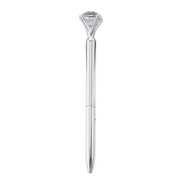 Crystal Twist Ballpoint Pen Sparkling Metal Writing Tool