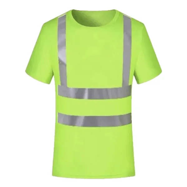 High Visibility Reflective Crew Neck Safety Tee