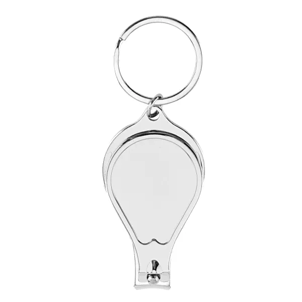 Stainless Steel Nail Clipper Keychain Bottle Opener