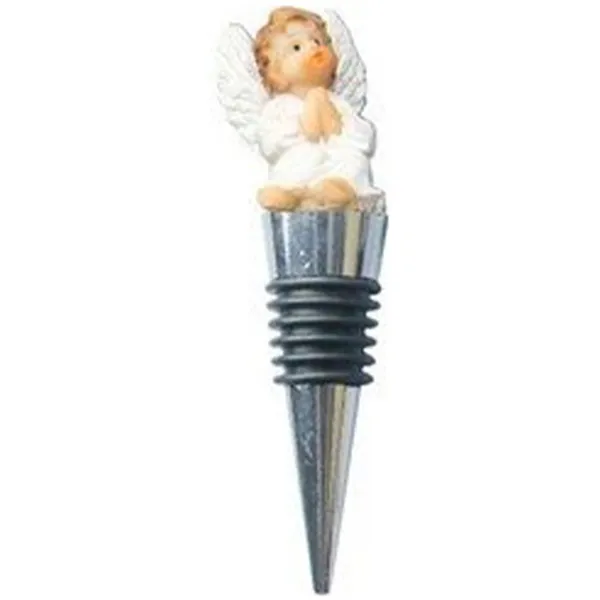 4 Angel Cherub Wine Bottle Stoppers Party Gift Set
