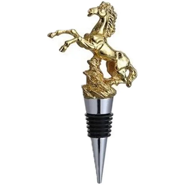 Galloping Horse Alloy Wine Stopper with Tight Seal