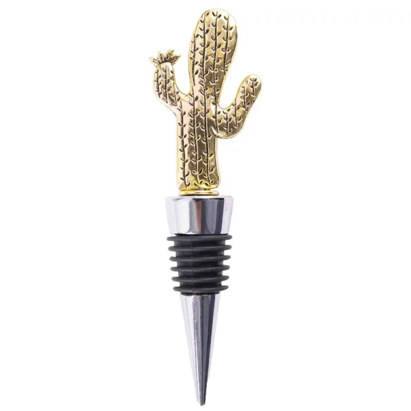 Custom Cactus Alloy Wine Bottle Stopper Party Favor