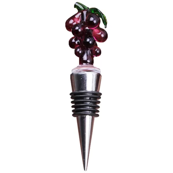 Grape Design Alloy Wine Bottle Stopper Gift