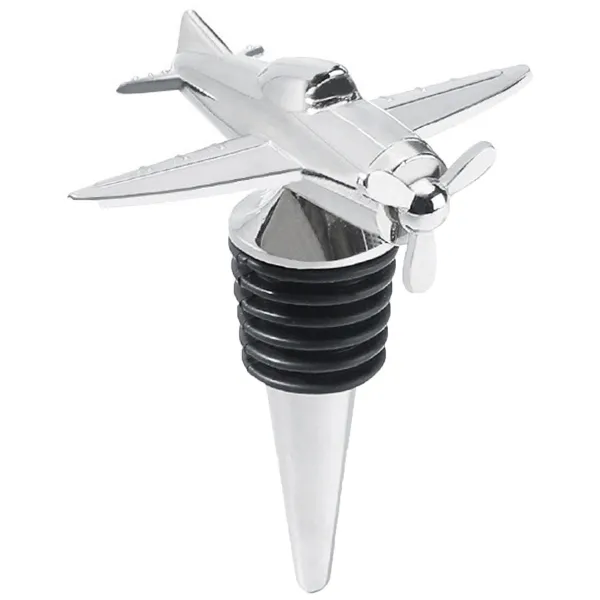 Aircraft Wine Stopper Alloy Cork for Aviation Lovers