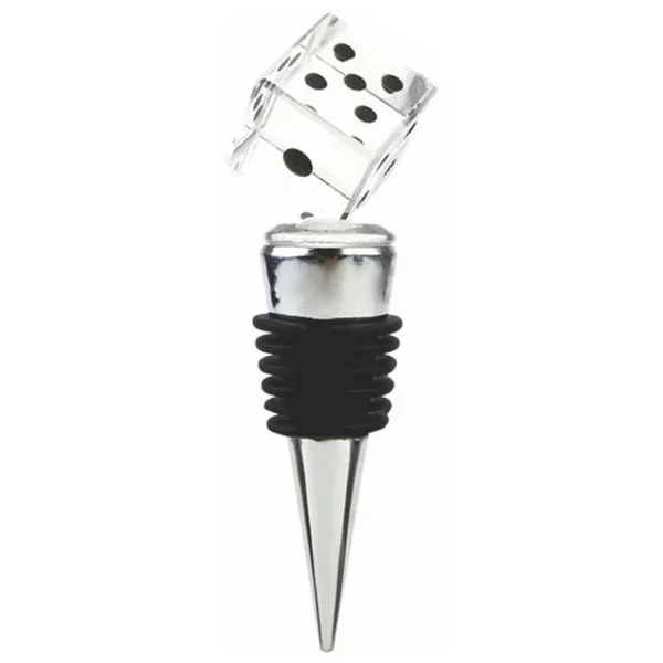 Dice Shaped Wine Bottle Stopper Durable Alloy