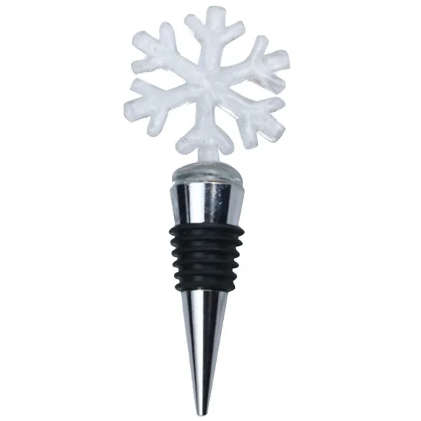 Frosted Snowflake Wine Bottle Stopper