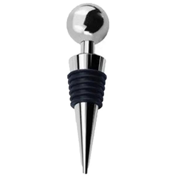Elegant Round Zinc Alloy Wine Bottle Stopper