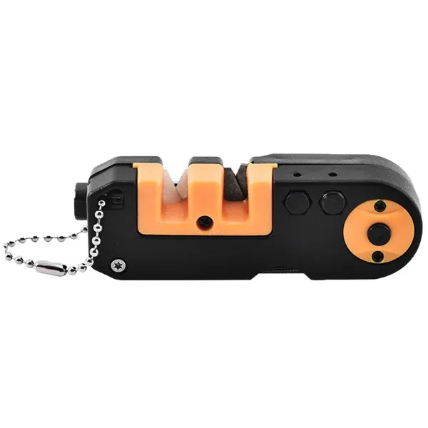 3 Stage Folding Pocket Knife Sharpener with Diamond Rod