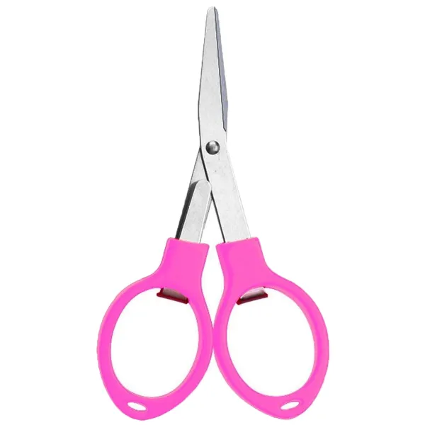 Portable Foldable Safety Scissors with Plastic Grip