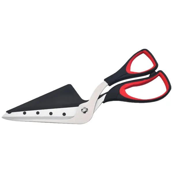 Multipurpose Pizza Scissors Cutter with Spatula
