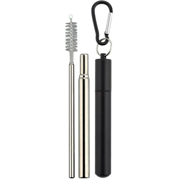 Reusable 304 Stainless Steel Drinking Straws Set