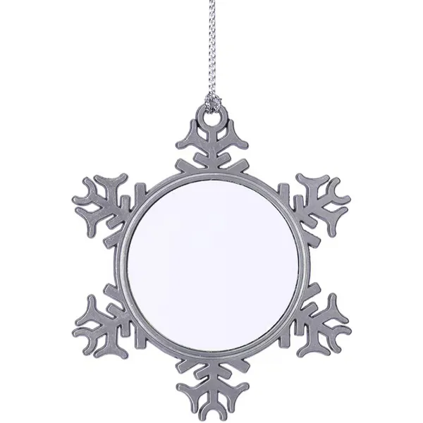 Custom Snowflake Pendant Zinc Alloy Logo Gift