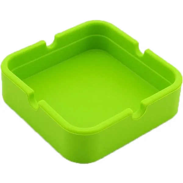 Portable Glow Silicone Square Ashtray