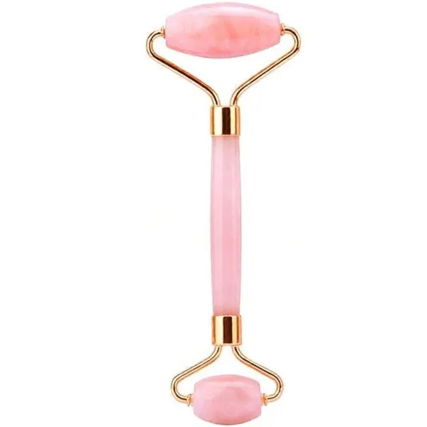 Rose Quartz Face Roller for Puffiness and Lift