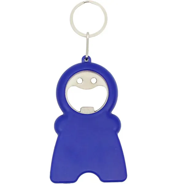 Multifunctional Keychain Bottle Opener LED Flashlight Ruler
