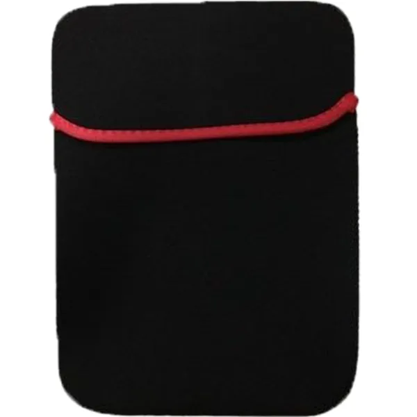 Reversible Neoprene Laptop Sleeve Black Red