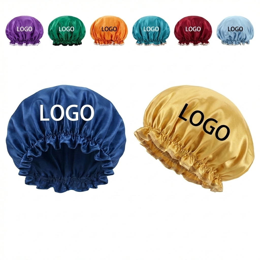 Satin-Luxe Shower Cap with Plush Lining