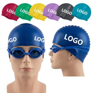 Customizable Silicone Swim Cap & Goggle Set for Training & Competition