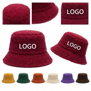 Lamb Wool Bucket Hat - One Size Fits Most (21.3" to 24")