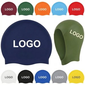 Premium Solid Color Silicone Swim Cap for Teams & Training