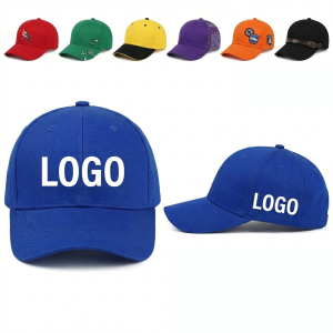 Cotton Adjustable 6-Panel Baseball Cap with Ventilation for Sun Protection